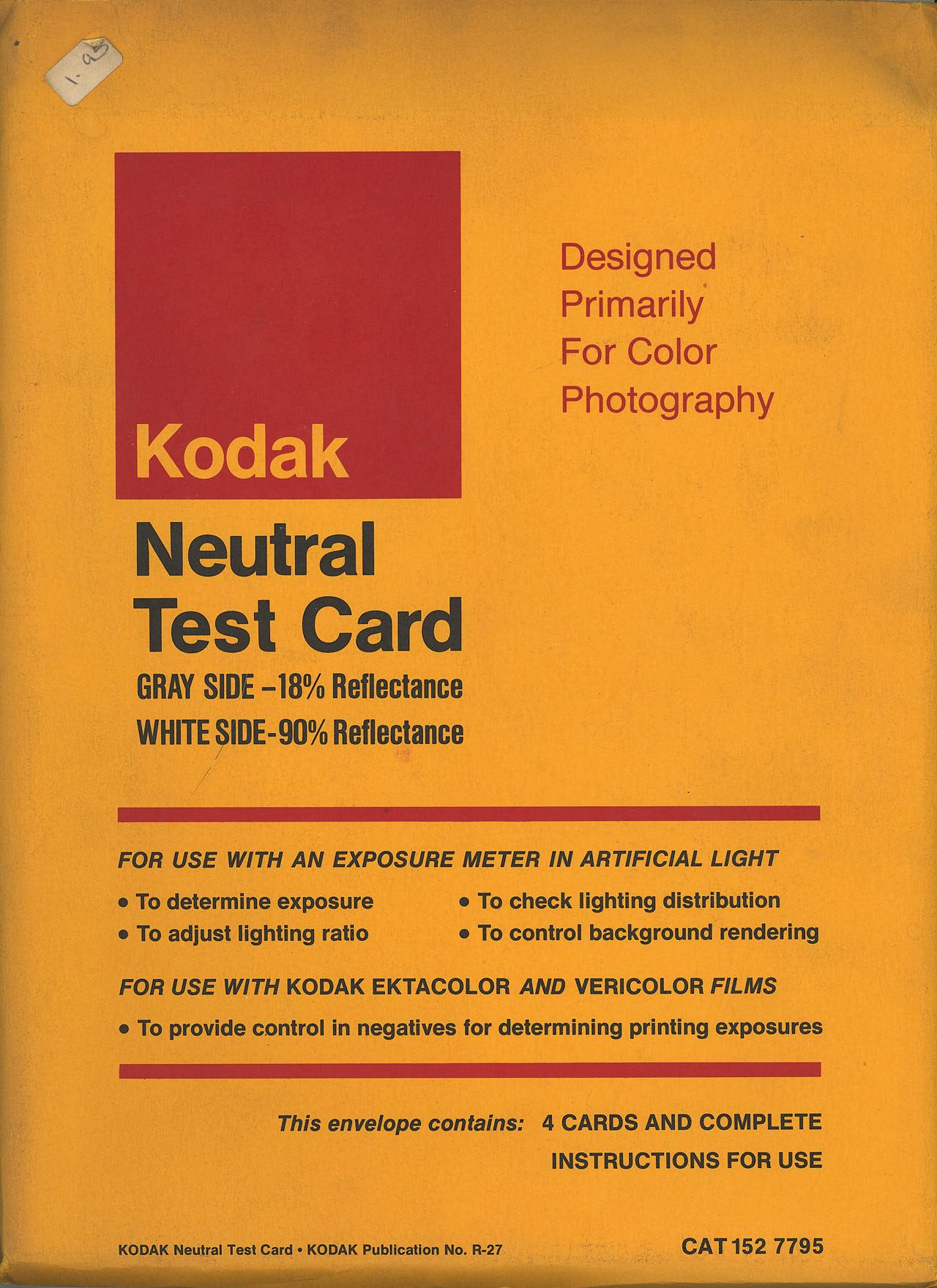 Kodak Neutral Test Card